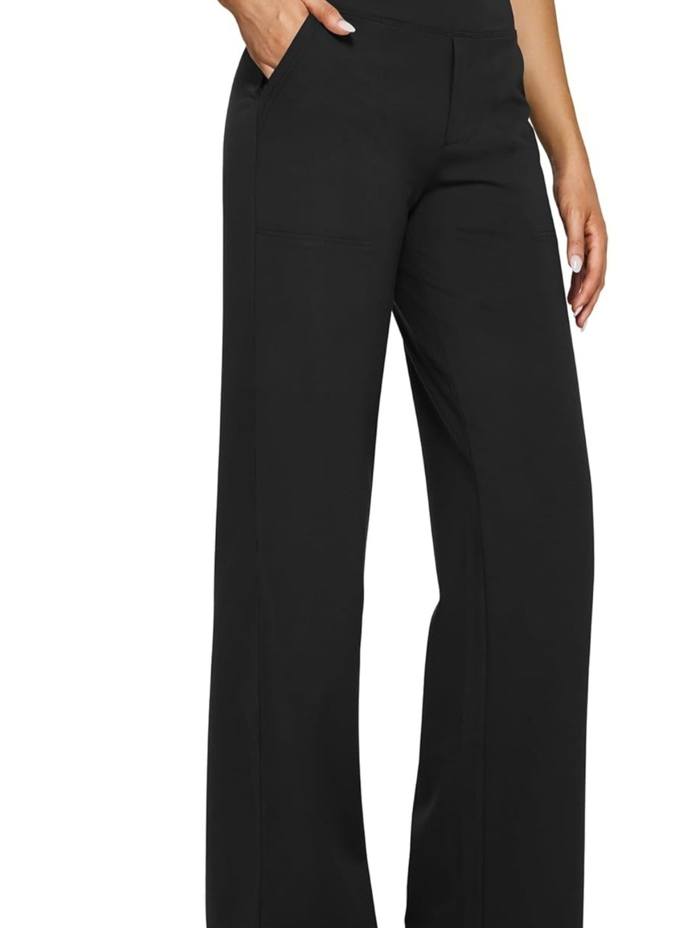 Wide Leg Pants Yoga/Dress Pants with Pockets High Waist